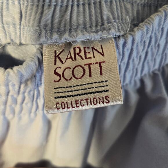 Karen Scott Light Blue Culottes, Size 16 – Classic Wide-Leg Comfort [0181] - Picture 7 of 10